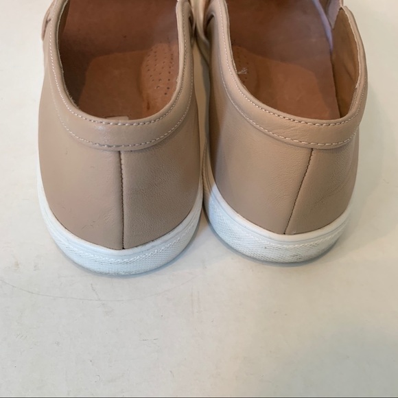 Halogen Pink Leather Slip On Shoes With Lace 8.5 - Picture 4 of 7